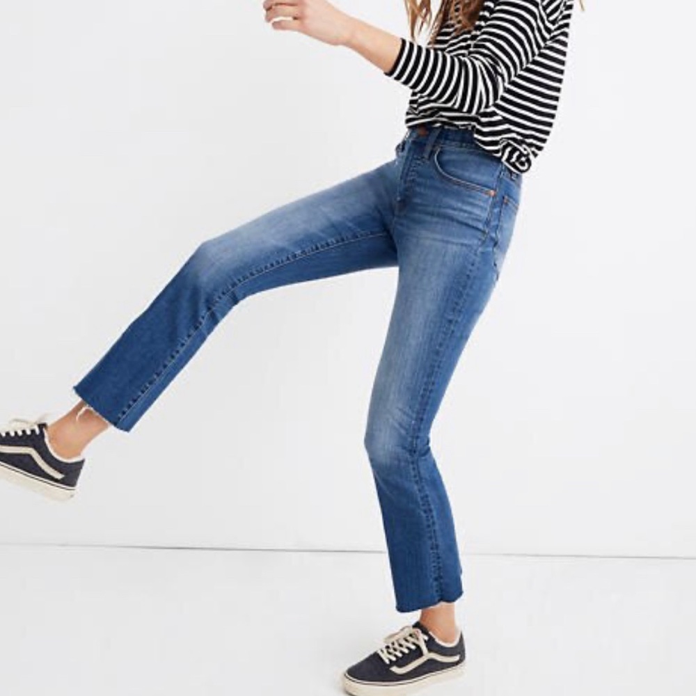 MADEWELL Cali Demi Boot Jeans Kemper Wash NEW - Picture 4 of 9